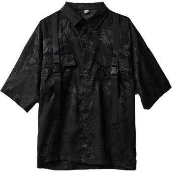 XITAO Modische Bluse mit Einzelner Tasche