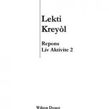 Douce, Wilson: Lekti Kreyòl Repons Liv Aktivite 2
