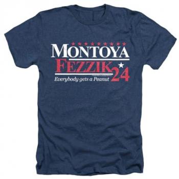 Princess Bride President Print: Montoya & Fezzik T‑Shirt – Navy
