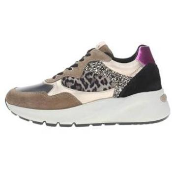 Sneaker Beige Donna in Veloursleder Nero Giardini