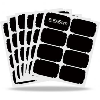 Black Tag Spice Labels 48pcs