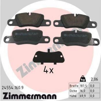 ZIMMERMANN Bremsbeläge Set 24554.160.9