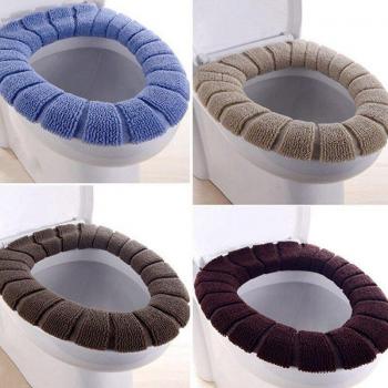 Matelas de siège de toilette en velours