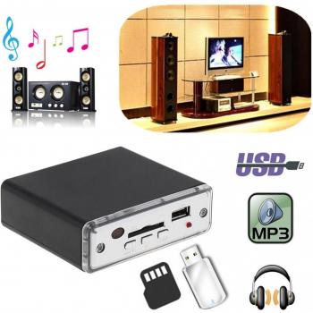 MP3 Boost 12 V – Mini amplificateur stéréo + USB/SD