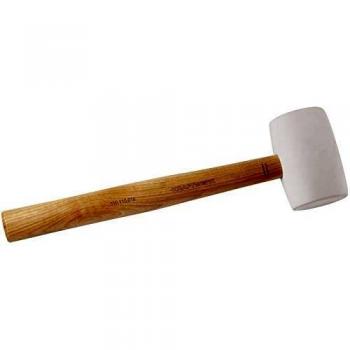 Kraftwerk Gummihammer, 24 OZ, weißer Kopf, hickory-Griff