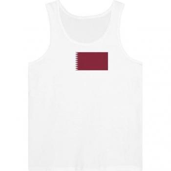 Unisex Fitted White Qatar Cotton Débardeur