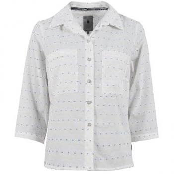 Soquesto Bluse mit 3/4 Arm Offwhite