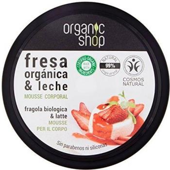 Mousse Corporal de Fresa y Yogur Organic Shop