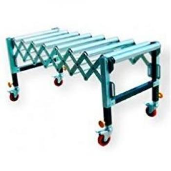 Conveyor Holzprofi RBK‑FLEX : 9 rouleaux ajustables, L 450–1300 mm