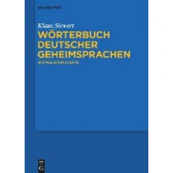 Siewert, Klaus: Wörterbuch deutscher Geheimsprachen