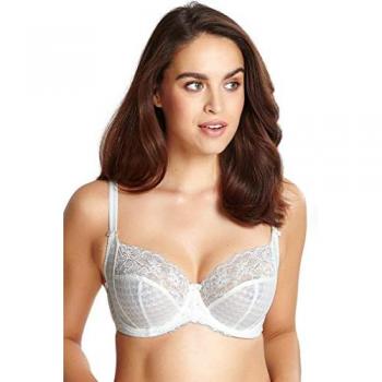 Panache Envy Sheer Lace Balcony Bra Ivory 28F