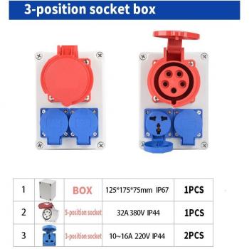 Caja Portátil Impermeable para Enchufes Industriales