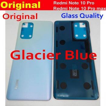 Carcasa Trasera Original para Xiaomi Redmi Note 10 Pro, Cristal 100% Original, Reemplazo de Batería