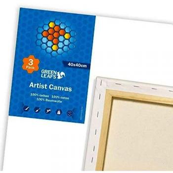 Green Leafs Canvas Collection 40 x 40cm Pack of 3