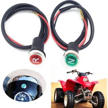2 Pcs DC 12V Reverse & Neutral Light Indicator for ATV Quad