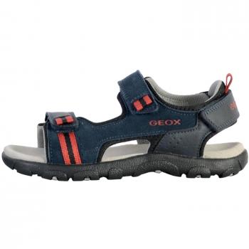 Geox Strada Kinder Sandale Navy/Dunkelrot