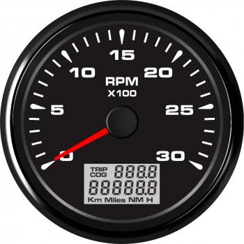 Indicateur de RPM 85 mm, 7 Couleurs pour Camion et Bateau