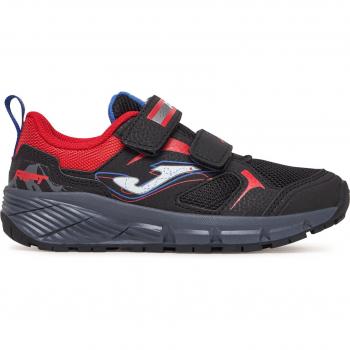 Zapatillas Joma Rift Jr 2501: Estilo Negro, Accesorios Rojos