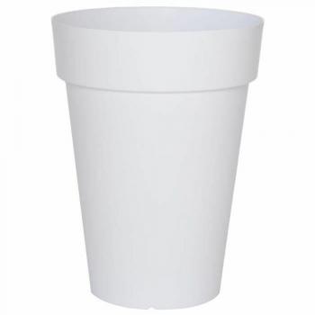 Maceta Cuadrada de Plástico Riviera Blanca Ø 40 cm