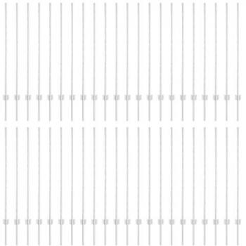 Manual Adjustable Silver Fence Posts – 88 Units (160 cm, Steel)