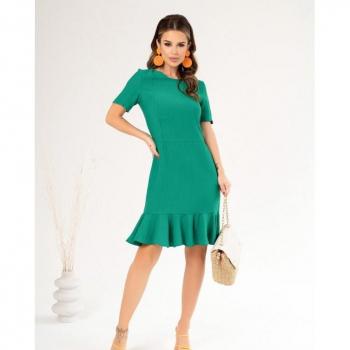 Vestido Lino Volante ISSA Plus Blanco