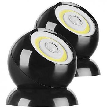 Lampe d’appoint 200 lm LED COB WL‑420 (noir) avec capteur infrarouge