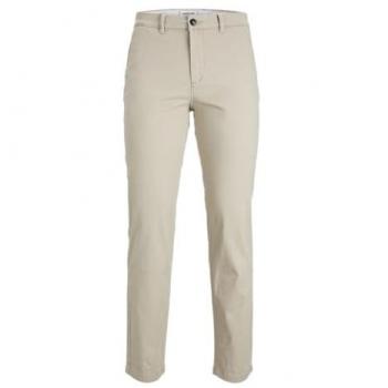 Jack & Jones JPSTOLLIE JJDAVE Chinos – Webgewebe, beige, Größe 30, Länge 34