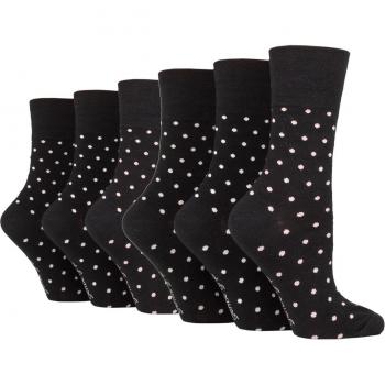 3 Pair Gentle Grip Patterned and Striped Socks