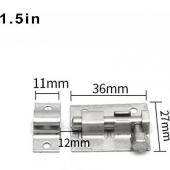 4 Inch Silver Stainless Steel Door Sliding Lock Barrel Bolt