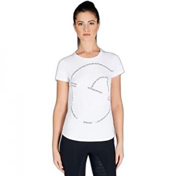 T-Shirt Damen Vestrum Lipari Print in Beige, Größe L