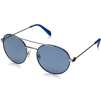 Polaroid 6056‑S PJP/C3 55 Female Blue Metal Sunglasses – One Size