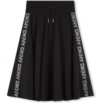 Falda DKNY para niña en color negro con strass