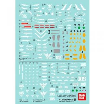 Calcomanía Gundam UC Sinanju RG 1/144 N° 115