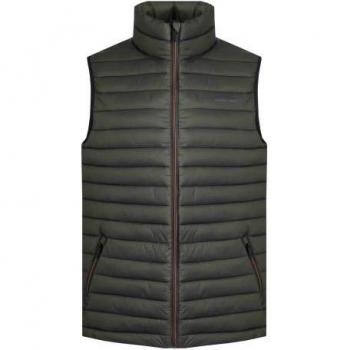 Weird Fish Men's Langtree Insulated Gilet (Dark Rust)