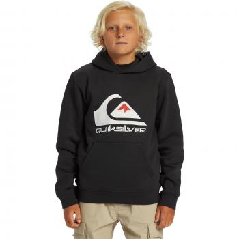 Quiksilver Felpa Con Cappuccio Big Logo Nero 12 Anni