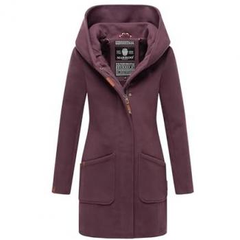 Maikoo Wintermantel – Damen, 5XL, edler Wolloptik mit Kapuze