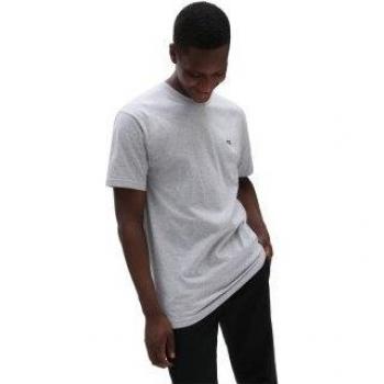 Vans Herren T-Shirt Brustlogo Links Grau Baumwolle Kurzarm