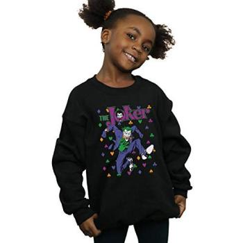 Joker vs. Batman Card Fight Tee – Black, Kid Size 7‑8