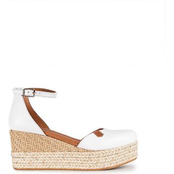 Popa Sandali con Zeppa Cantalar Bianco / Beige EU 36