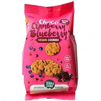 Terra Sana Vegan Gluten-Free Cookies with Chocolate, Cranberries, and Blueberries 150g