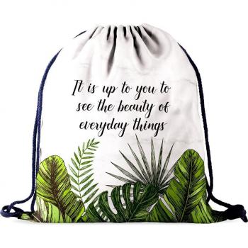 Fitnessstudio‑Rucksack mit Kordelzug, Damen‑Design, 3‑D‑Druck