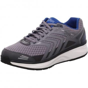 Flash Grey PU Leather & Textile Men's Trainers
