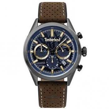 Orologio al Quarzo con Funzione Cronografo Uomo Timberland con Bracciale in Pelle TBL.15476JSU/03