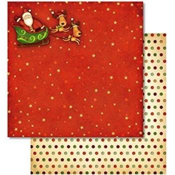 Ludwig Bähr Scrapbookpapier Premium Glitter 30,5x30,5cm VE=5 Blatt Mot