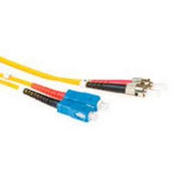 ACT 5 Meter LSZH Singlemode 9/125 OS2 Duplexkabel mit SC und ST Steckern