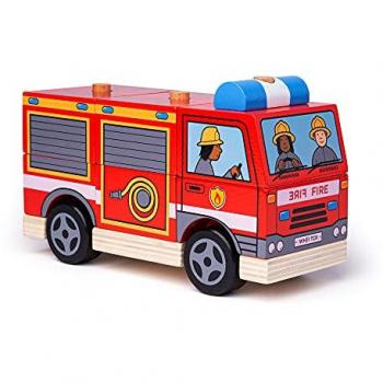 Bigjigs Red Stacking Engine Toy