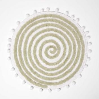 Bain Spiral Vert Sauge Ronde 60 cm – Homescapes