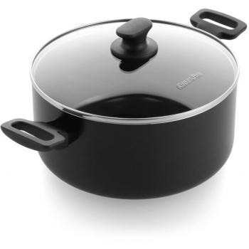 Faitout Essence 24 cm – Couleur Noire, Aluminium – Greenpan