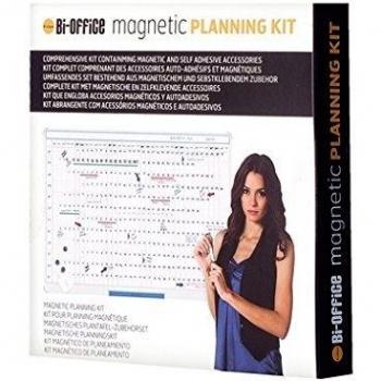 Magnetic Planning Kit by Bi-Office for Metal Surfaces and Magnetic Whiteboards