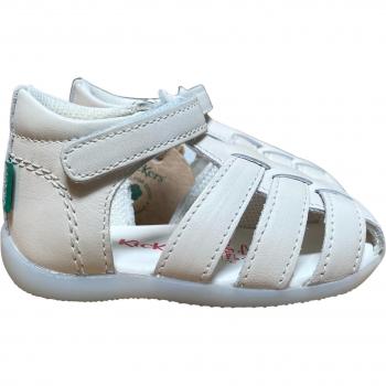 Kickers BIGFLO-2 White Baby Sandals